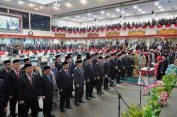 Pj. Gubernur Lampung Hadiri Rapat Paripurna Istimewa DPRD