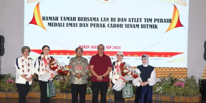 Pj. Gubernur Lampung Gelar Silaturahmi dengan LAN RI dan Atlet Peraih Medali PON XXI, Dorong Sinergi dan Prestasi