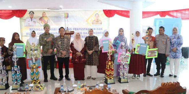 Peringati Hari Kunjungan Perpustakaan ke-29, Pemprov Lampung Luncurkan Gerakan “GAJAH KOMPAK” dan Tugu Baca
