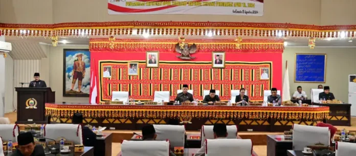 DPRD Sahkan Ranperda Perubahan APBD Lamsel TA 2024 Jadi Perda