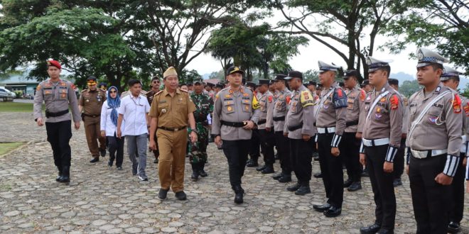 Pemkab Dan Polres Tanggamus Gelar Pasukan Operasi Mantap Praja Krakatau 2024