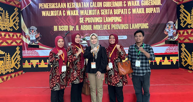 Nanda-Antonius Mengikuti pemeriksaan Tes Kesehatan Di RSUD Abdul Moeloek ,