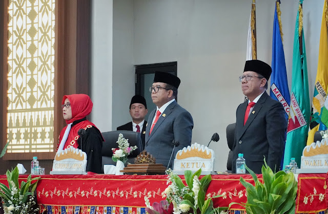 Samsudin Pj.Gubernur Lampung Samsudin Hadiri Rapat Paripurna Istimewa DPRD, Pelantikan Anggota DPRD Provinsi Lampung Periode 2024-2029