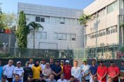 Tingkatkan Silaturahmi dan Sinergitas, Pj. Gubernur Samsudin dan Jajaran Pemprov Olahraga Tenis Bersama Jajaran Kemenpora RI
