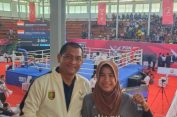 Pj. Bupati Lampung Utara Hadiri Semifinal Kickboxing, Beri Dukungan Penuh pada Atlet, Satu Raih Medali Perak