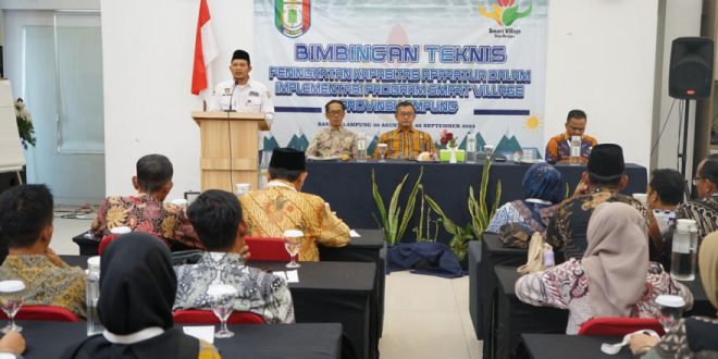 Aparatur dari Tiga Kecamatan di Pringsewu Ikuti Bimtek Smart Village