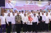 Pj. Gubernur Samsudin Hadiri Pelantikan Pengurus Komite Olahraga Masyarakat Indonesia Provinsi Lampung Masa Bakti 2024-2028