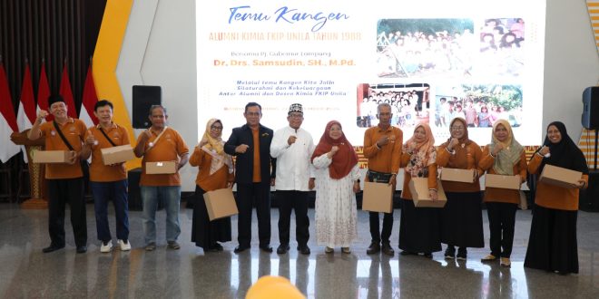 Pj. Gubernur Samsudin Silaturahmi Bersama Alumni Kimia FKIP Unila, Diharapkan Ikut Andil Pelopori Pengembangan SDM di Provinsi Lampung