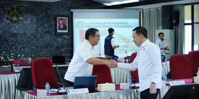Evaluasi Kinerja Triwulan ke II, Pj. Bupati Pringsewu Paparkan Program Prioritas Kepada Kemendagri RI