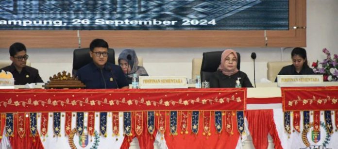 Rapat Paripurna DPRD Provinsi Lampung Pembentukan Fraksi DPRD Periode Tahun 2024-2029