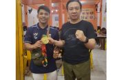 Pj. Bupati Pringsewu Berikan Dukungan Kepada Atlet Asal Pringsewu Peraih Medali Emas Cabor Angkat Besi pada PON XXI Aceh