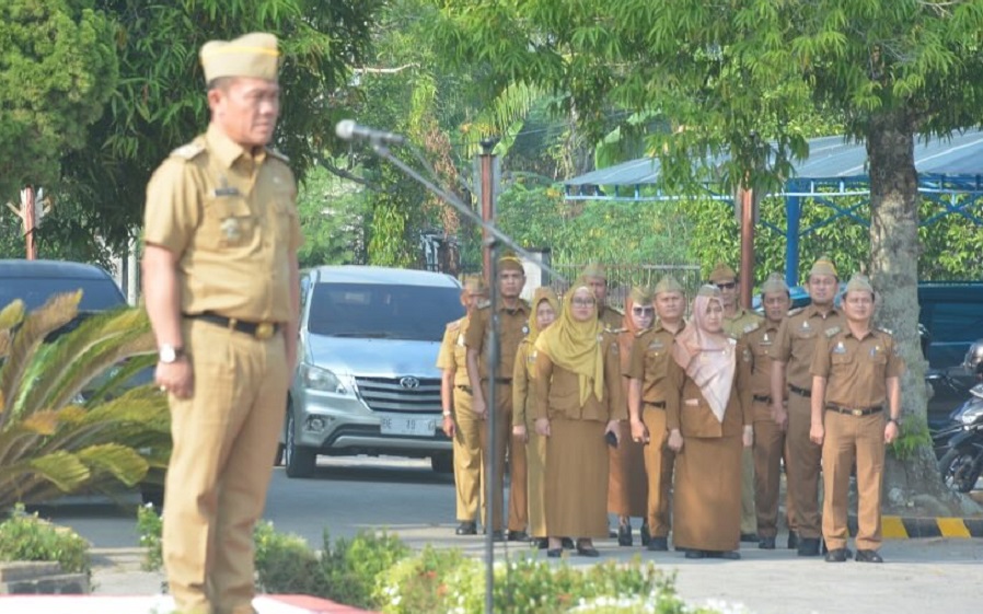 Jaga Kedisiplinan, Pemkab Lampung Tengah Gelar Apel Mingguan
