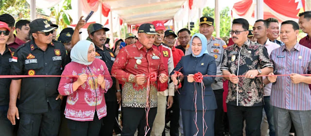 Launching Jalan Kabupaten Tanpa Lubang 2025–2030, Bupati Lamsel Nanang Ermanto Resmikan Jalan Kabupaten Ruas Tegineneng – Relung Jaya