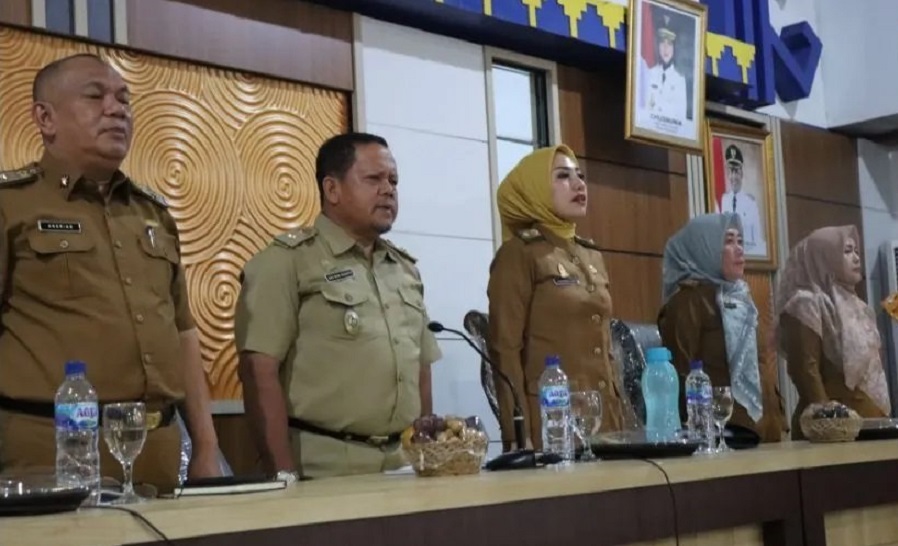 Pemkab Lampung Tengah Entri Meeting Pelaksanaan Pembinaan dan Pengawasan Oleh Inspektorat Provinsi