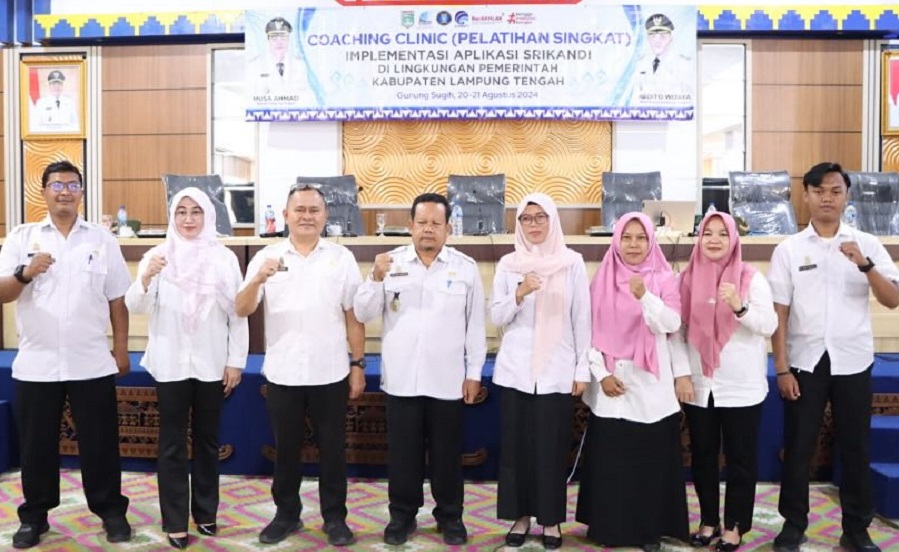 Pemkab Lampung Tengah Gelar Coaching Clinic Implementasi Aplikasi Srikandi