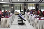 Samsudin Penjabat Gubernur Sampaikan Paparan Kinerja di depan Tim Evaluator Itjen Kemendagri di Jakarta