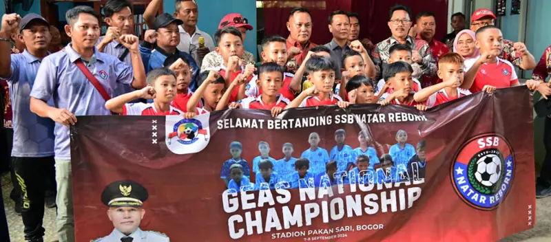 Nanang Ermanto Lepas SSB Natar Reborn U-10,Berlaga Di Turnamaen GEAS National Champions VII Di Cibinong Bogor