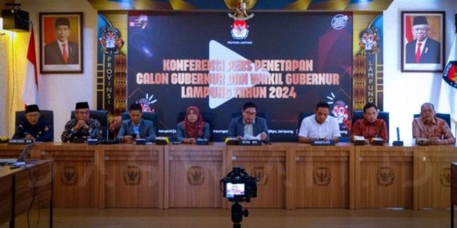 KPU Tetapkan Dua Pasangan Calon Gubernur dan Wakil Gubernur Lampung