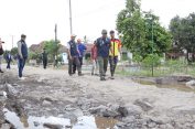 Tindak Lanjut Program BERKIBAR Untuk Perbaikan Infrastruktur, Kadis BMBK Lampung Tinjau Jalan Adijaya-Sp Tulung Randu