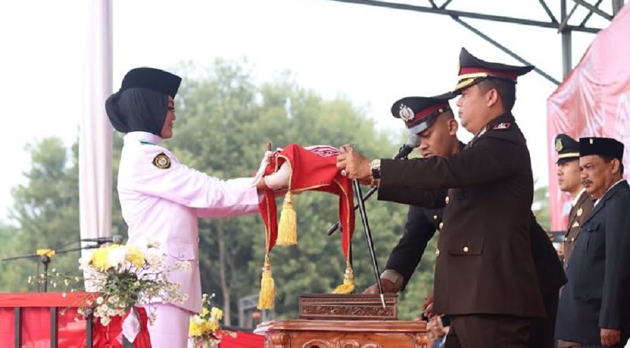 Upacara Peringatan Detik-Detik Proklamasi di Kabupaten Lampung Tengah Berlangsung Khidmat