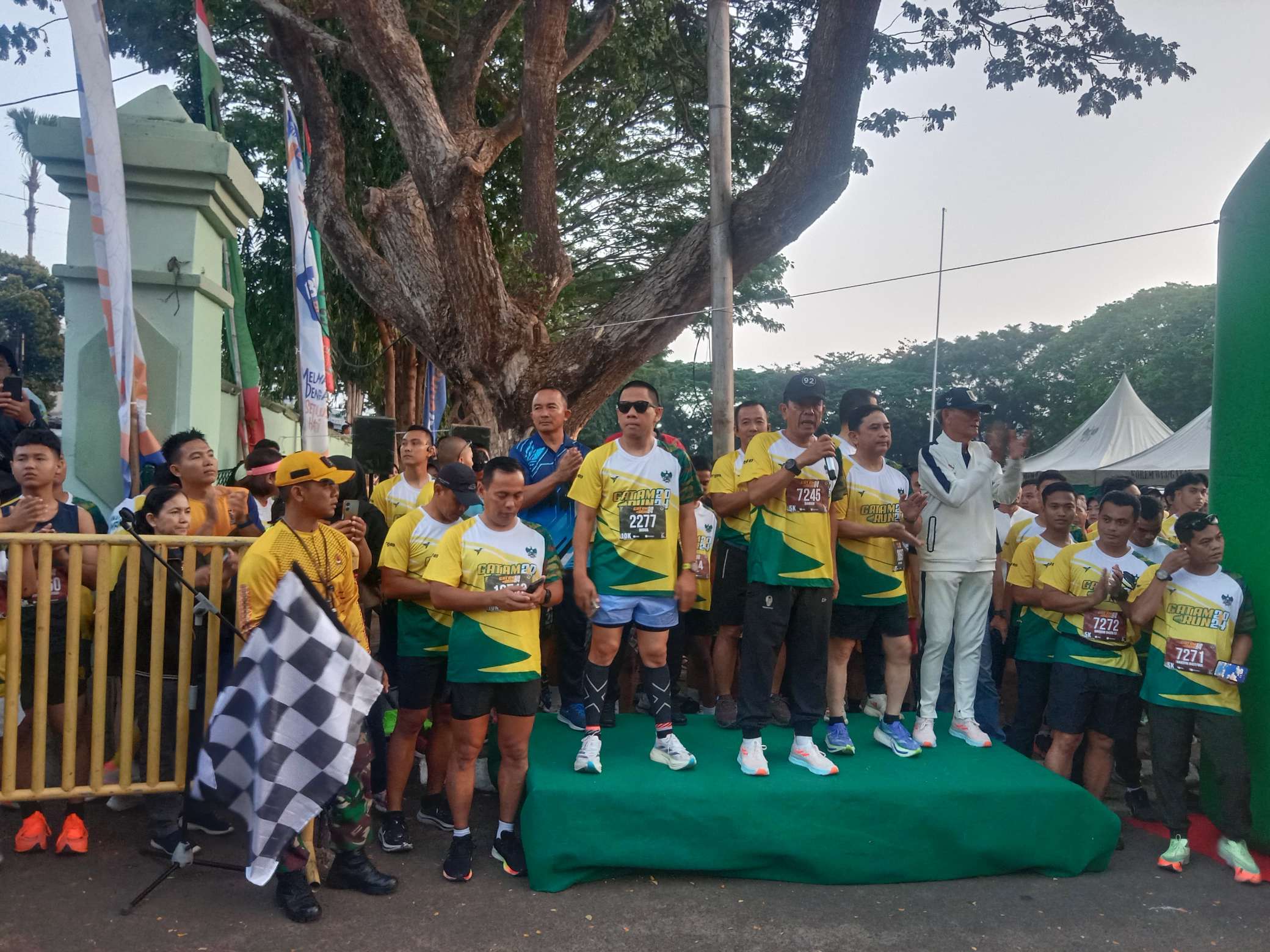 Ribuan Pelari Meriahkan Gatam Run, Pjs Wali Kota Bandarlampung Lepas Start