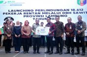 Pj Gubernur Lampung Luncurkan Jamsostek untuk 18.612 Pekerja Sawit