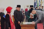 DPRD Pesawaran Gelar Paripurna Pengucapan Sumpah Janji Ketua dan Wakil Ketua
