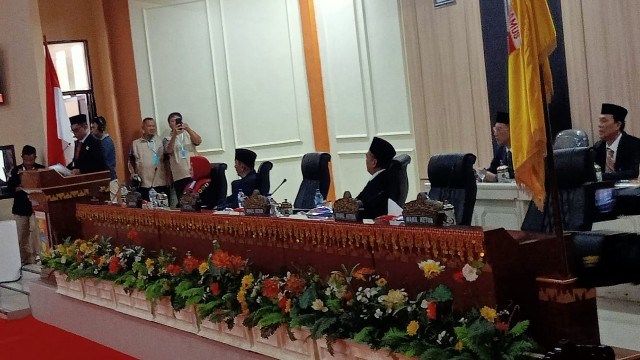 Rapat Paripurna Istimewa Pengucapan Sumpah/Janji Anggota DPRD Tanggamus Masa Jabatan 2024-2029