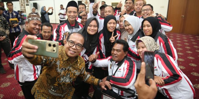 Pj. Gubernur Samsudin Lepas Kontingen Atlet Disabilitas Provinsi Lampung Ikuti Pekan Paralimpiade Nasional XVII di Solo