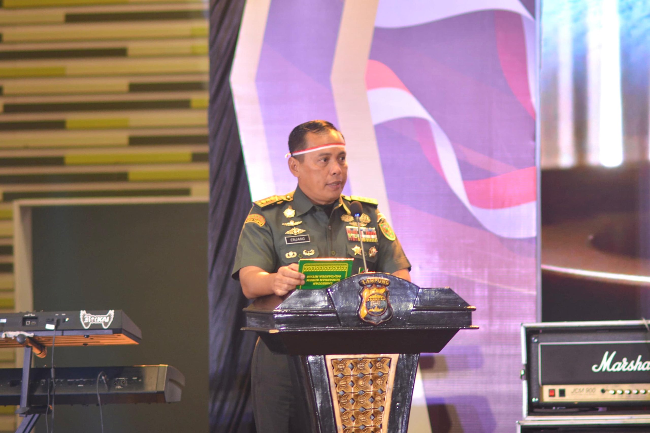 Kasrem 043/Gatam Hadiri Apel Tiga Pilar Dalam Rangka Pilkada Serentak Tahun 2024