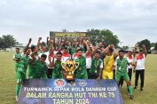 Centralberita – Kodim 0429/Lamtim Raih Juara Pertama Turnamen Sepak Bola Danrem Cup Dalam Rangka HUT Ke-79 TNI Tahun 2024