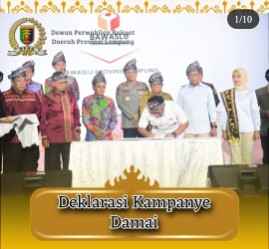 Ahmad Giri Akbar Hadiri Deklarasi Kampanye Damai Pilgub Lampung