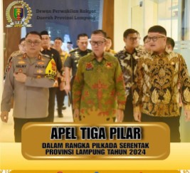 Ketua DPRD Lampung Hadiri Apel Tiga Pilar