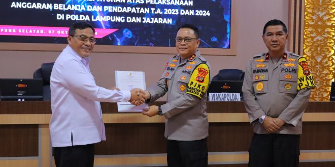 Centralberita – Disambangi BPK RI, Kapolda Lampung : Kami Nantikan Masukan Agar Pelaksanaan Anggaran Lebih Efektif