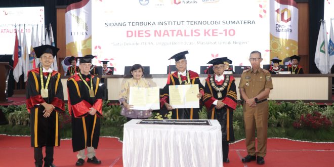Sekdaprov Hadiri Dies Natalis ITERA ke-10, Tekankan Pentingnya Inovasi untuk Kesejahteraan Masyarakat