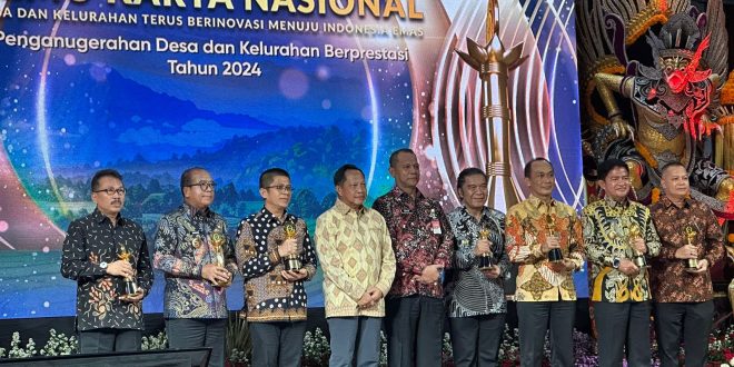 Pj. Gubernur Lampung, Terima Penghargaan Upakarya Wanua Nugraha 2024 dari Kemendagri