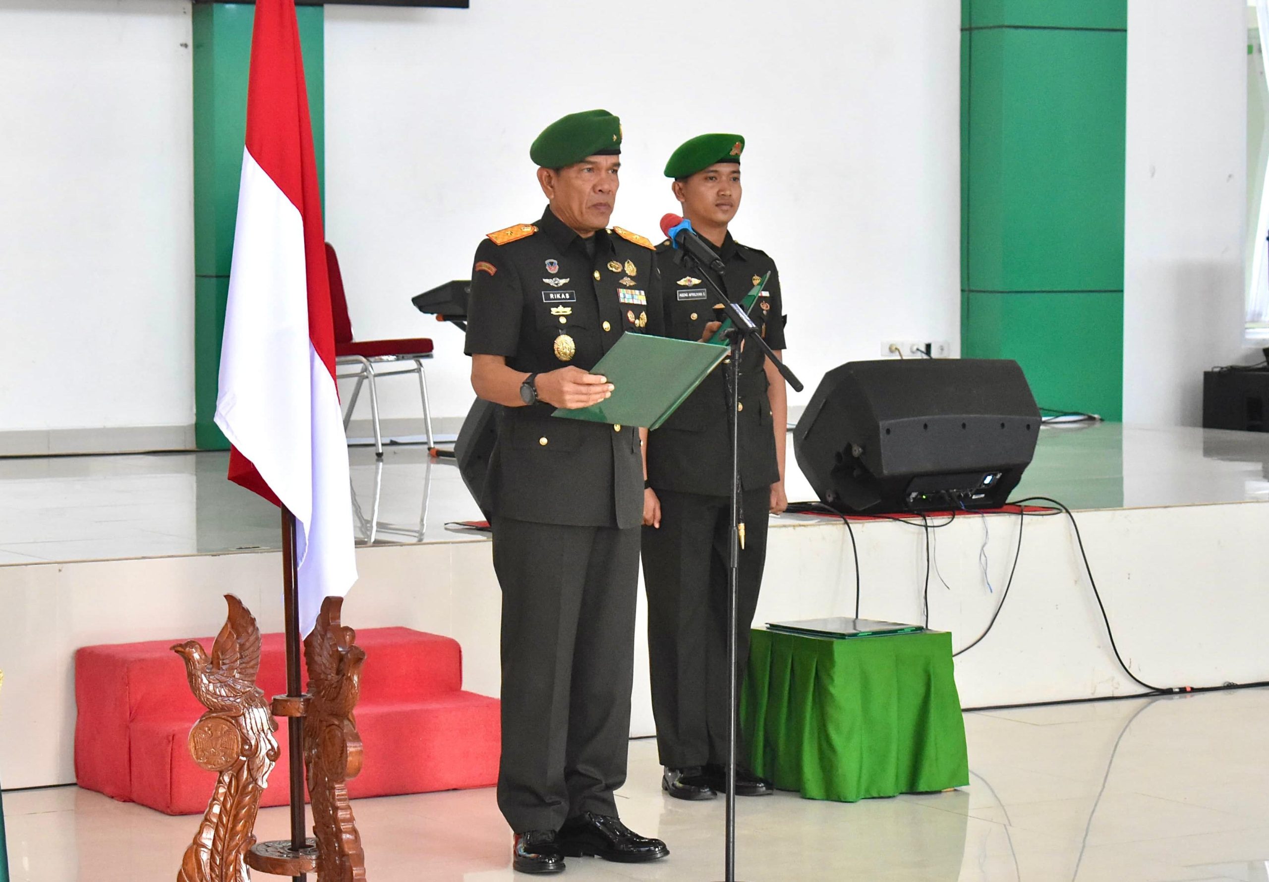 CENTRALBERITA – Dua Pejabat Kasi Kasrem 043/Gatam Berganti