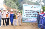 Pemprov Lampung dan PT Pertamina Geothermal Energy Tinjau Perbaikan Jalan Talang Padang-Ngarip Terdampak Longsor