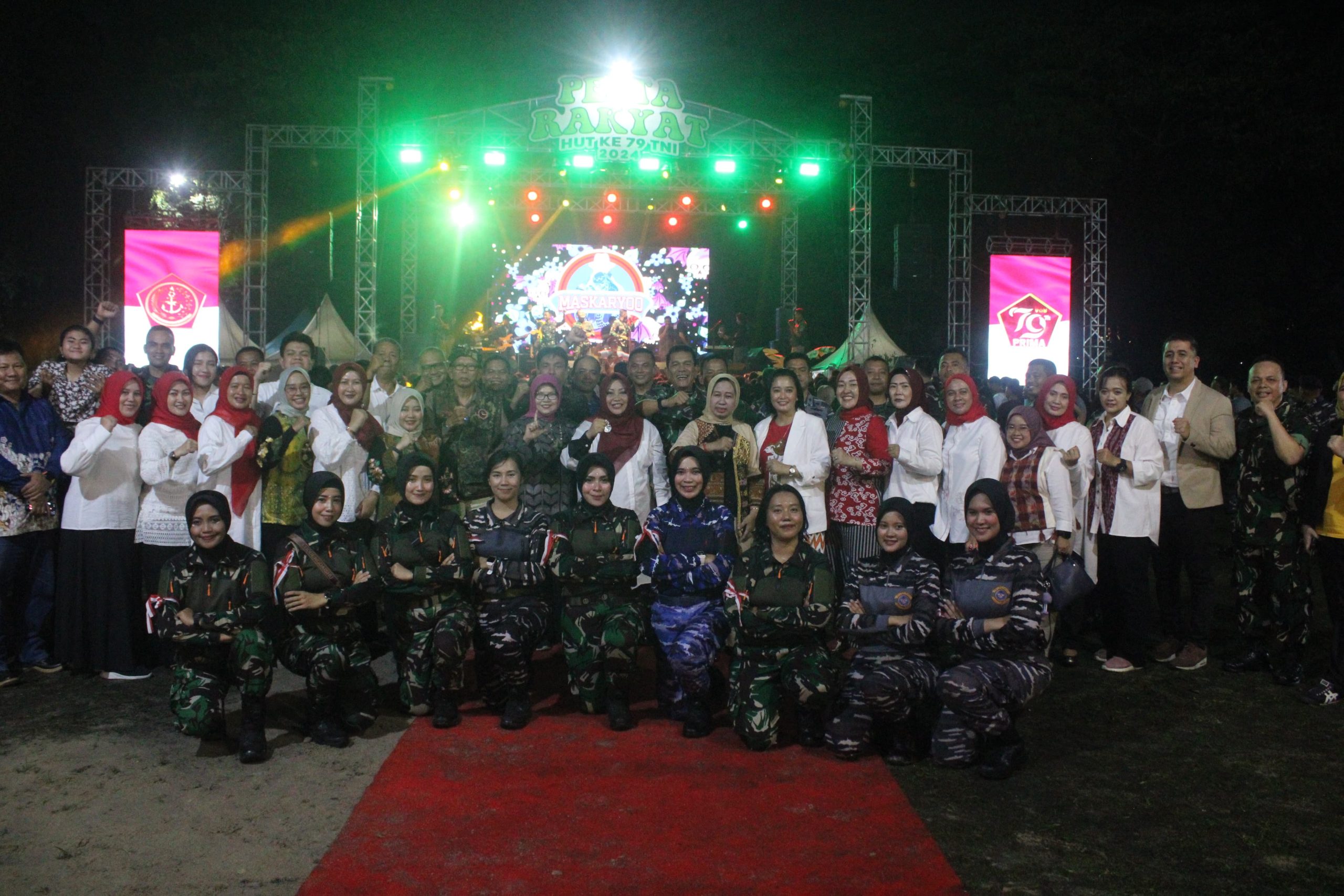 Centralberita – Korem 043/Gatam Meriahkan Malam Puncak Pesta Rakyat Memperingati HUT Ke-79 TNI Tahun 2024