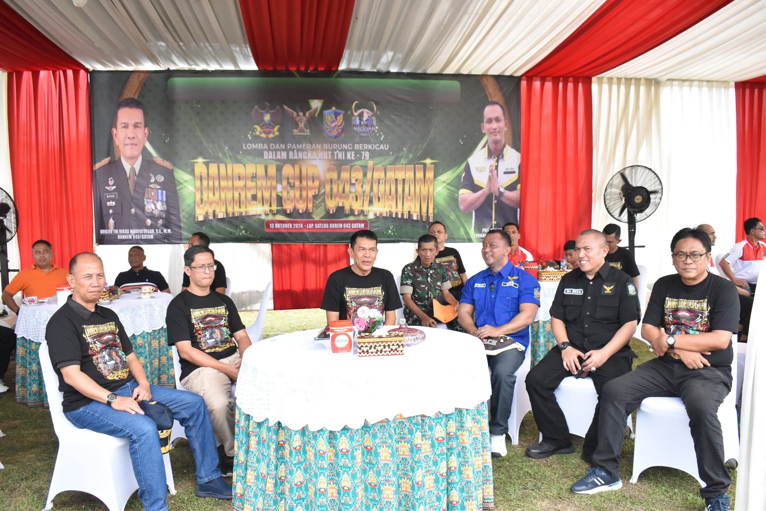 Centralberita – Danrem 043/Gatam Buka Lomba Burung Kicau Dalam Rangka Memperingati HUT Ke-79 TNI