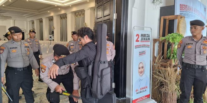 Pastikan Kampanye Berjalan Aman, Satgas OMP Sterilkan Lokasi Kampanye Calon Gubernur 2024