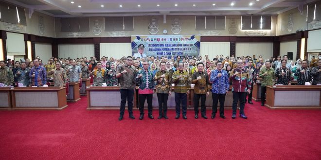 Pj Gubernur Lampung Buka Kegiatan Sinkronisasi Arah Kebijakan Nasional dan Daerah untuk Penyusunan APBD 2025