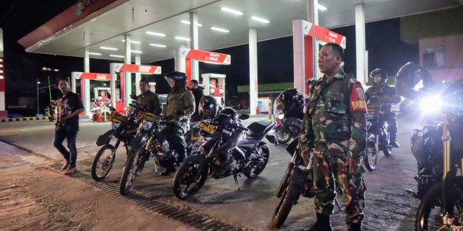 Patroli Skala Besar TNI-Polri Pastikan Keamanan Bandar Lampung Jelang Pelantikan Presiden