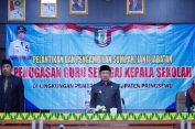 Pj.Bupati Pringsewu Lantik Puluhan KUPT SD dan SMP