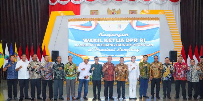 Sekdaprov Lampung Sambut Kunjungan Wakil Ketua DPR RI Adies Kadir