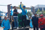 Ramai-Ramai Ormas Demo Atasnamakan Buruh TKBM
