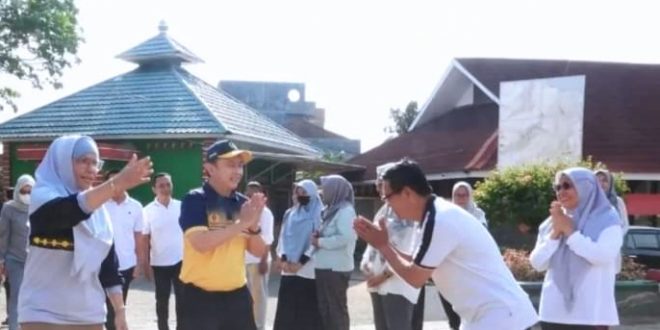 Pjs Walikota Bandar Lampung Senam Bersama Disdikbud Bandar Lampung