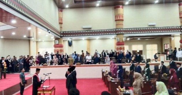 Pimpinan DPRD Kota Bandar Lampung Resmi Di Lantik