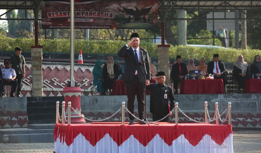 Plt Bupati Lampung Selatan Pimpin Upacara Hari Kesaktian Pancasila