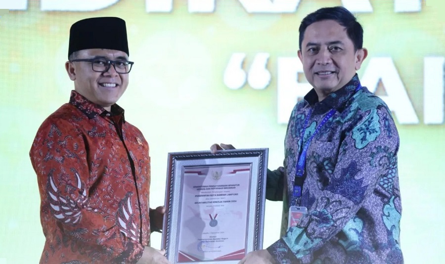 SAKIP Award 2024, Pemerintah Kota Bandar Lampung Raih Predikat Baik